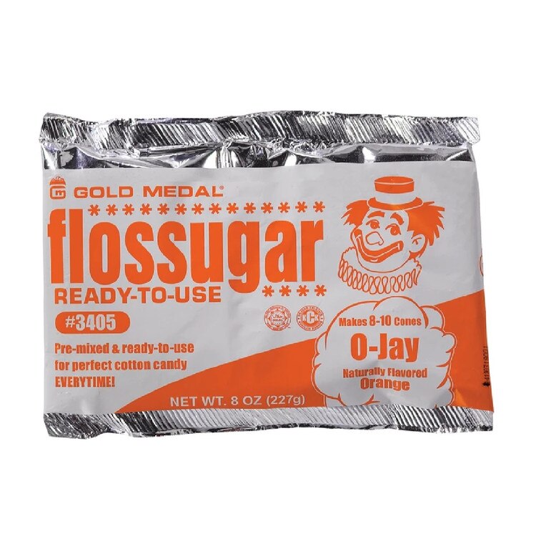 Gold Medal Flossugar 8 Oz orange
